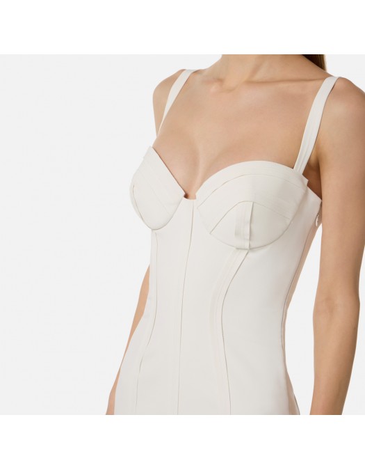 Rochie ELISABETTA FRANCHI, Corset dress, Alb - AB91861E2360