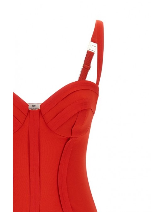 Rochie ELISABETTA FRANCHI, Corset dress, Orange - AB91861E2H85