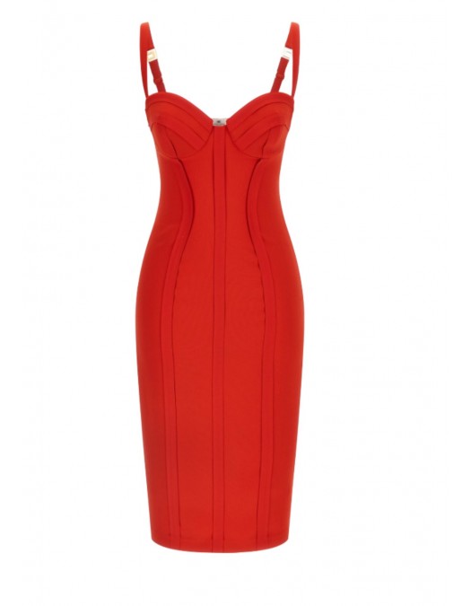 Rochie ELISABETTA FRANCHI, Corset dress, Orange - AB91861E2H85