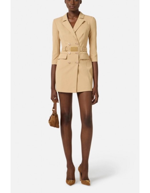 Rochie ELISABETTA FRANCHI, Dress in technical bi-elastic fabric with belt - AB91961E2470