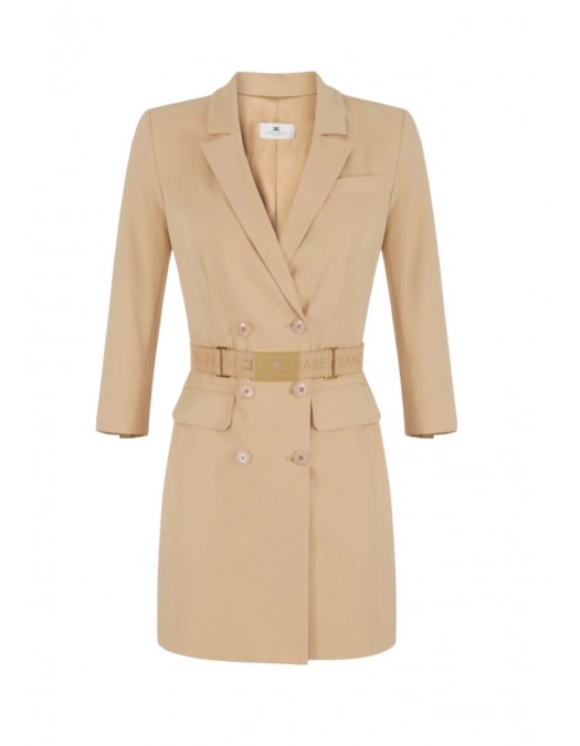Rochie ELISABETTA FRANCHI, Dress in technical bi-elastic fabric with belt - AB91961E2470