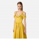 Rochie ELISABETTA FRANCHI, Stretch cotton dress with jewel chain - AB92161E2EV7