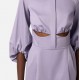 Rochie ELISABETTA FRANCHI, Stretch cotton mini dress, Mov - AB94062E2EV7