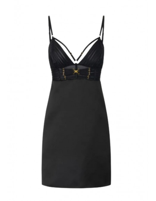 Rochie ELISABETTA FRANCHI, duchess satin with elastic straps mmini dress - AB95062E2110