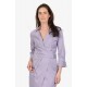 Rochie ELISABETTA FRANCHI, Elegant dress with waist belt and front slit, Violet - AB95562E2EV7
