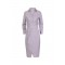 Rochie ELISABETTA FRANCHI, Elegant dress with waist belt and front slit, Violet