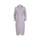 Rochie ELISABETTA FRANCHI, Elegant dress with waist belt and front slit, Violet - AB95562E2EV7