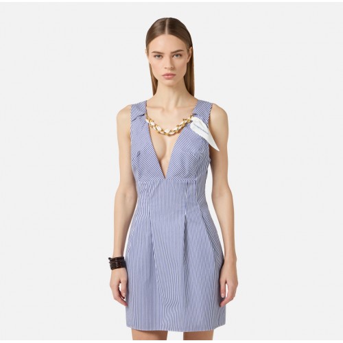 Rochie ELISABETTA FRANCHI, Mini dress with jewel scarf