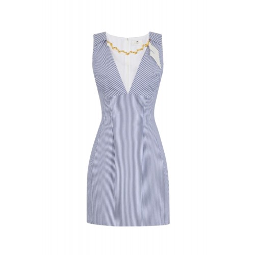 Rochie ELISABETTA FRANCHI, Mini dress with jewel scarf