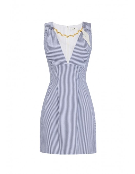 Rochie ELISABETTA FRANCHI, Mini dress with jewel scarf - AB95762E2019