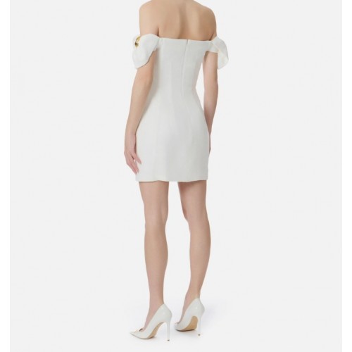 Rochie ELISABETTA FRANCHI, Linen-blend mini dress