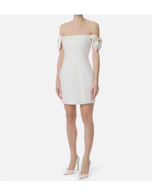 Rochie ELISABETTA FRANCHI, Linen-blend mini dress - AB96862E2360