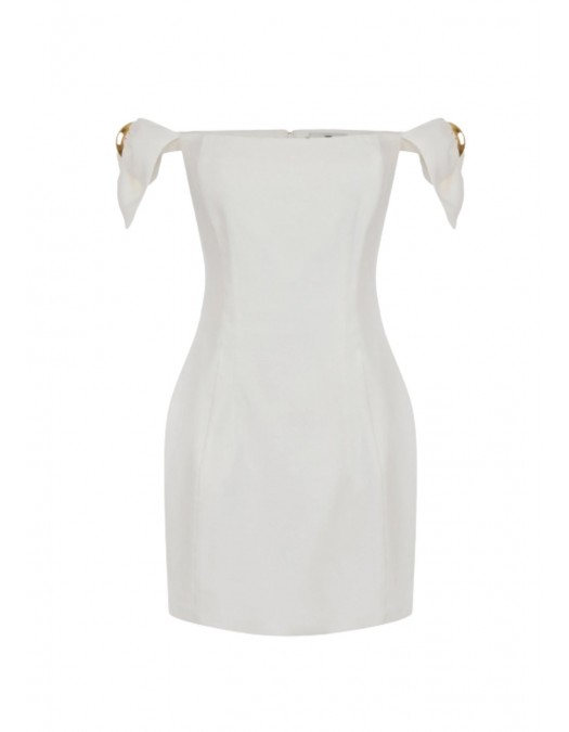 Rochie ELISABETTA FRANCHI, Linen-blend mini dress - AB96862E2360