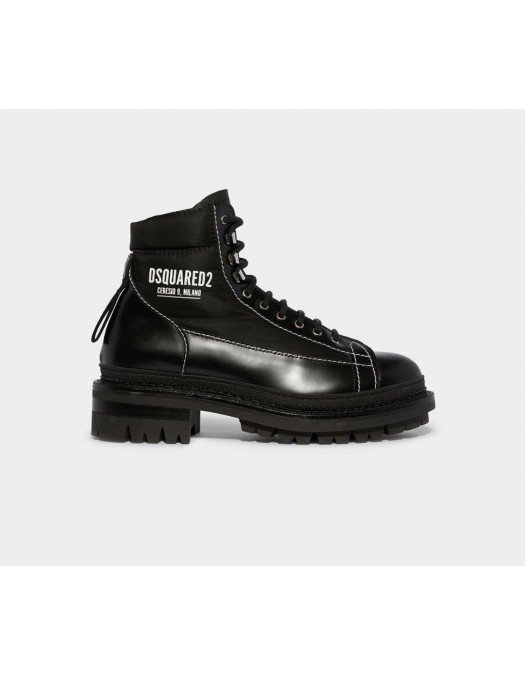 Ghete Dsquared2, Hiking Ankle Boots, Ceresio 9, Milano, Negru - ABM0091249049412124