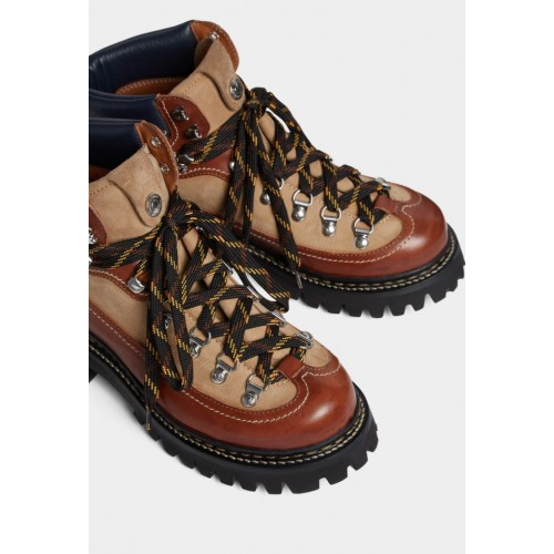 Ghete DSQUARED2, Canadian Ankle Boots, Caramel Brown Ghete DSQUARED2, Canadian Ankle Boots, Caramel Brown