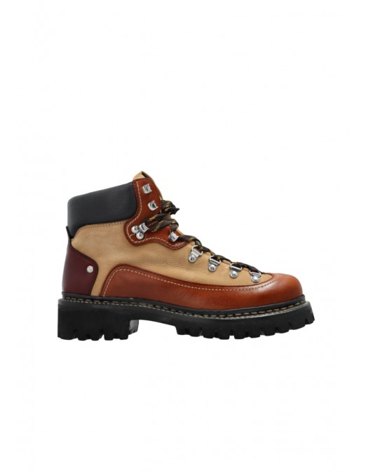 Ghete DSQUARED2, Canadian Ankle Boots, Caramel Brown - ABM012312906751M1104