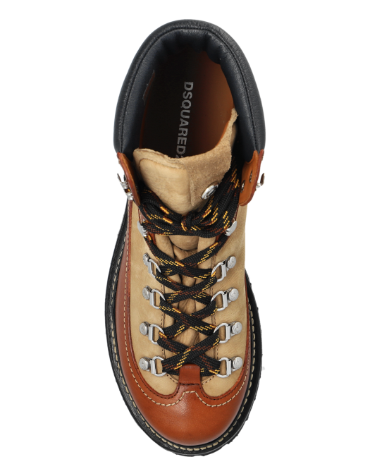 Ghete DSQUARED2, Canadian Ankle Boots, Caramel Brown - ABM012312906751M1104
