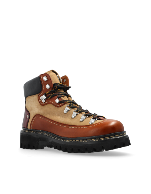 Ghete DSQUARED2, Canadian Ankle Boots, Caramel Brown - ABM012312906751M1104