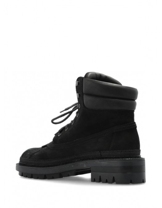 Ghete DSQUARED2, Black padded ankle lace, up round toe - ABM0159097085462124