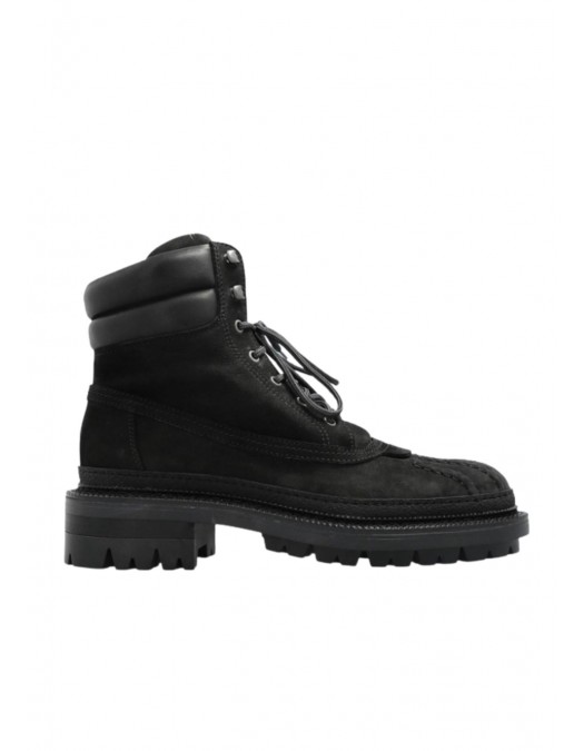 Ghete DSQUARED2, Black padded ankle lace, up round toe - ABM0159097085462124