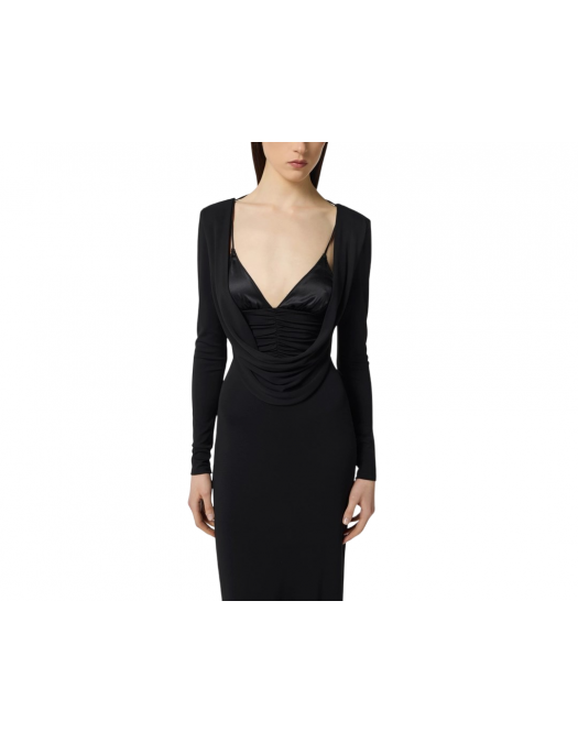 ROCHIE ELISABETTA FRANCHI, Red Carpe, Satin Bra, Black - ABR0356E2110 ROCHIE ELISABETTA FRANCHI, Red Carpe, Satin Bra, Black - ABR0356E2110