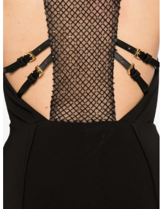 Rochie ELISABETTA FRANCHI, Crystal-embellished open-back maxi dress - ABR1261E2110