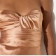 Rochie ELISABETTA FRANCHI, Red Carpet dress in satin fabric, Nude - ABR1267E2EV8