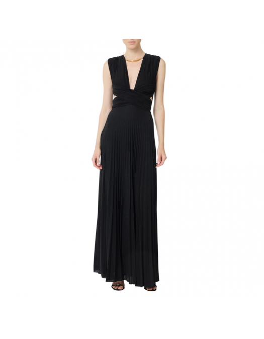 ROCHIE ELISABETTA FRANCHI, Red Carpe, Pleating Pattern, Black - ABR1556E2110 ROCHIE ELISABETTA FRANCHI, Red Carpe, Pleating Pattern, Black - ABR1556E2110