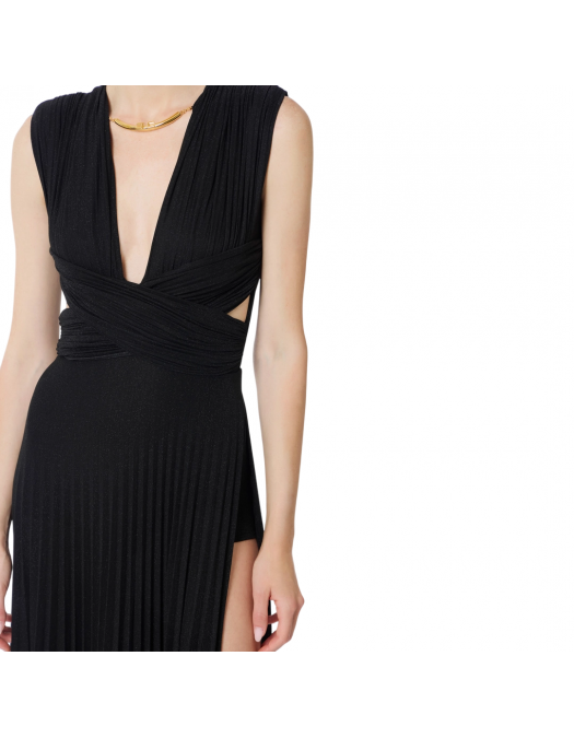 ROCHIE ELISABETTA FRANCHI, Red Carpe, Pleating Pattern, Black - ABR1556E2110 ROCHIE ELISABETTA FRANCHI, Red Carpe, Pleating Pattern, Black - ABR1556E2110