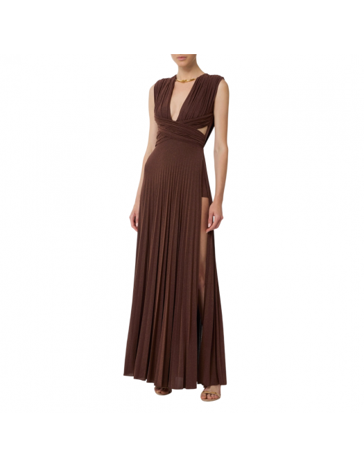 ROCHIE ELISABETTA FRANCHI, Red Carpe, Pleating Pattern, Brown Coffee - ABR1556E2EA3 ROCHIE ELISABETTA FRANCHI, Red Carpe, Pleating Pattern, Brown Coffee - ABR1556E2EA3