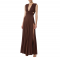 ROCHIE ELISABETTA FRANCHI, Red Carpe, Pleating Pattern, Brown Coffee