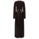 Rochie ELISABETTA FRANCHI, Red Carpet dress in lamé-effect jersey, Maro - ABR1566E2EV9
