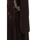 Rochie ELISABETTA FRANCHI, Red Carpet dress in lamé-effect jersey, Maro - ABR1566E2EV9