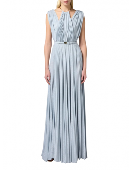 ROCHIE ELISABETTA FRANCHI, Draped Pleats, Long, Sky Blue - ABR2152E2A28 ROCHIE ELISABETTA FRANCHI, Draped Pleats, Long, Sky Blue - ABR2152E2A28