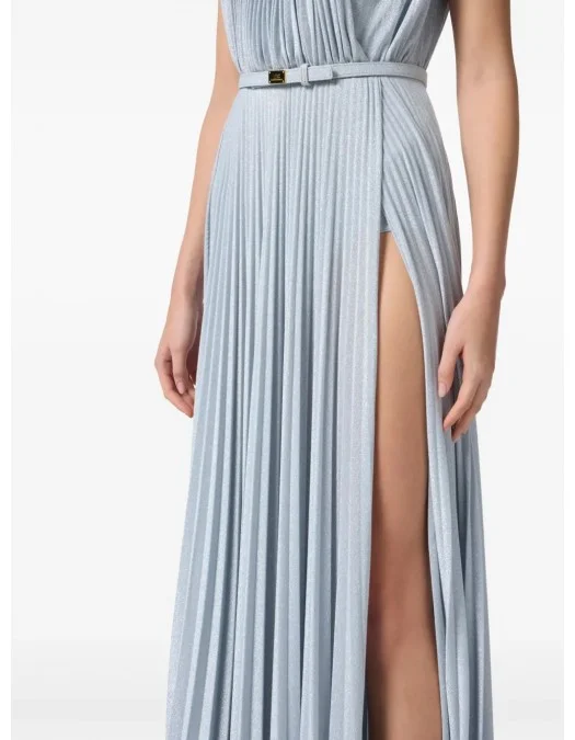 ROCHIE ELISABETTA FRANCHI, Draped Pleats, Long, Sky Blue - ABR2152E2A28 ROCHIE ELISABETTA FRANCHI, Draped Pleats, Long, Sky Blue - ABR2152E2A28