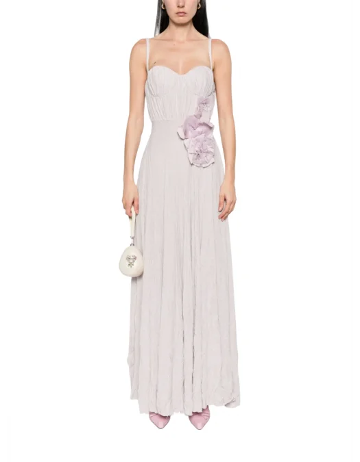ROCHIE ELISABETTA FRANCHI, Floral Details, Long, Light Purple - ABR2252E2544 ROCHIE ELISABETTA FRANCHI, Floral Details, Long, Light Purple - ABR2252E2544