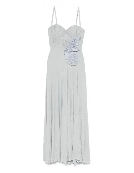 ROCHIE ELISABETTA FRANCHI, Floral Details, Long, Pastel Blue - ABR2252E2A28 ROCHIE ELISABETTA FRANCHI, Floral Details, Long, Pastel Blue - ABR2252E2A28