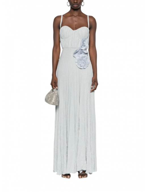 ROCHIE ELISABETTA FRANCHI, Floral Details, Long, Pastel Blue - ABR2252E2A28 ROCHIE ELISABETTA FRANCHI, Floral Details, Long, Pastel Blue - ABR2252E2A28