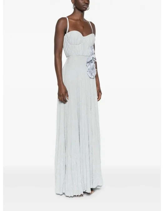 ROCHIE ELISABETTA FRANCHI, Floral Details, Long, Pastel Blue - ABR2252E2A28 ROCHIE ELISABETTA FRANCHI, Floral Details, Long, Pastel Blue - ABR2252E2A28