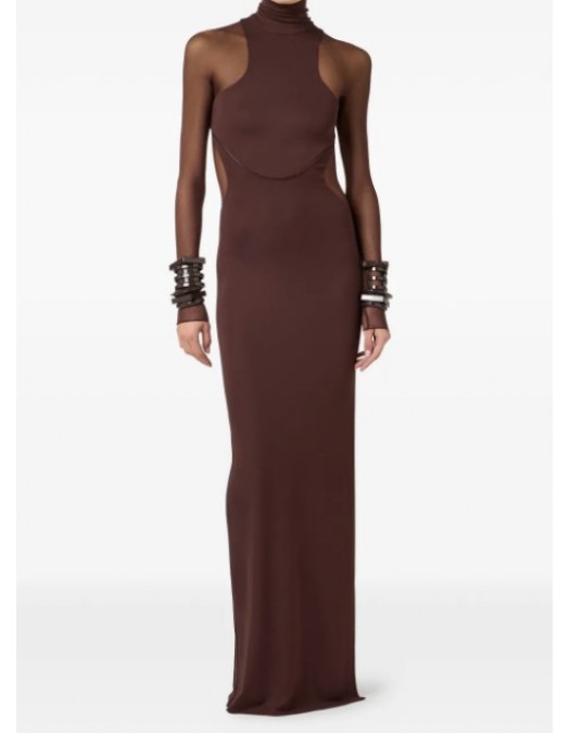 Rochie ELISABETTA FRANCHI, Sheer panel dress - ABR2262E2644