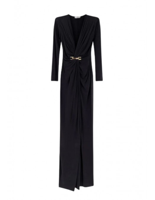 Rochie ELISABETTA FRANCHI,Red Carpet long dress, Black - ABR2961E2110