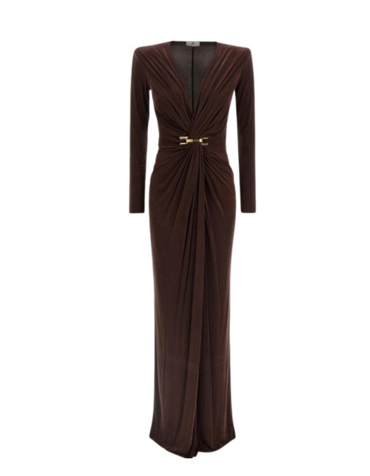 Rochie ELISABETTA FRANCHI,Red Carpet long dress, Maro - ABR2961E2644