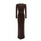 Rochie ELISABETTA FRANCHI,Red Carpet long dress, Maro