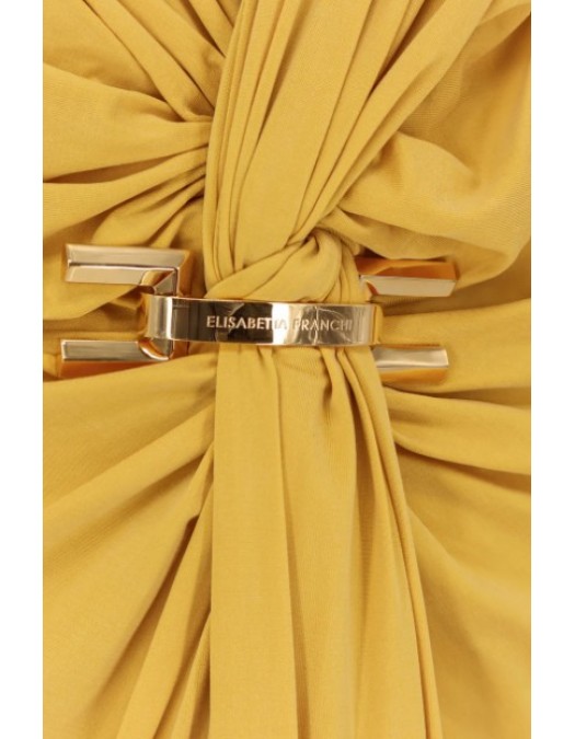 Rochie ELISABETTA FRANCHI,Red Carpet long dress, Yellow - ABR2961E2EV4