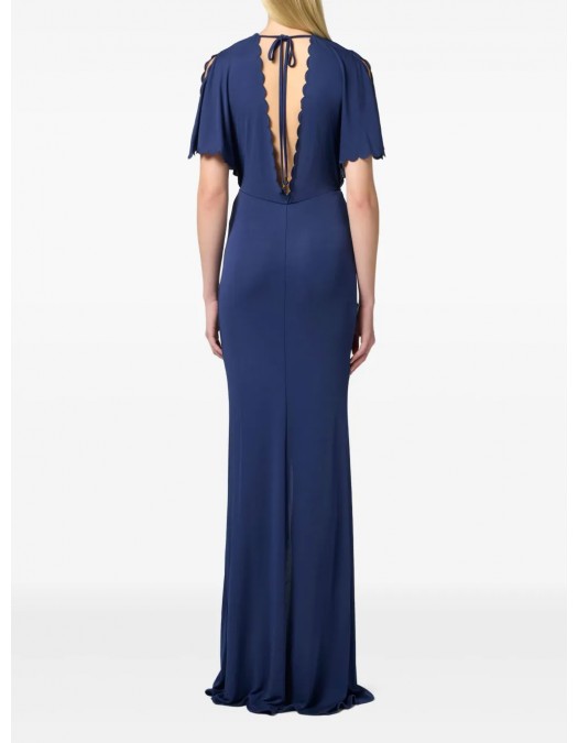 ROCHIE ELISABETTA FRANCHI, V Back, Long, Cobalt Blue - ABR3052E2DC8 ROCHIE ELISABETTA FRANCHI, V Back, Long, Cobalt Blue - ABR3052E2DC8