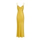 Rochie ELISABETTA FRANCHI, twisted strap maxi dress, Galben - ABR3362E2EV4