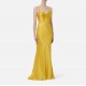 Rochie ELISABETTA FRANCHI, twisted strap maxi dress, Galben - ABR3362E2EV4