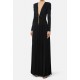 ROCHIE ELISABETTA FRANCHI, Red carpet dress, Colier auriu atasat, Negru - ABR4057E2110