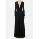 ROCHIE ELISABETTA FRANCHI, Red carpet dress, Colier auriu atasat, Negru - ABR4057E2110