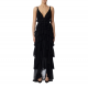 ROCHIE ELISABETTA FRANCHI, Ruffled Layers, Long, Black - ABR4252E2110 ROCHIE ELISABETTA FRANCHI, Ruffled Layers, Long, Black - ABR4252E2110